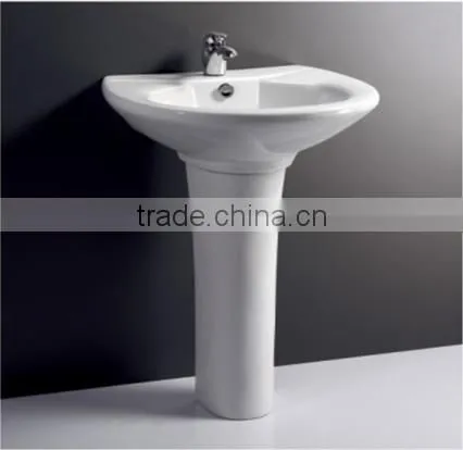 Pedestal basin wash hand for bathroom