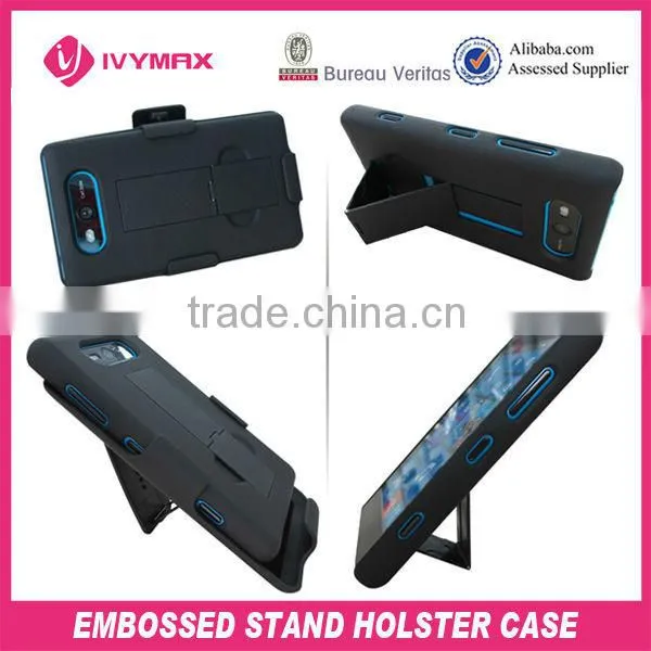 new products 2013 plastic embossed clip combo case for nokia n820 cell phone case
