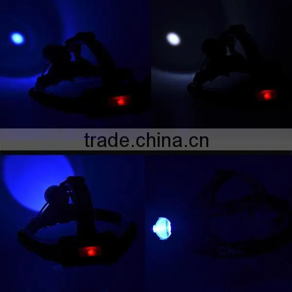 Bright White headlight High Power UV Headlamp Rechargeable Multifunction headlamp