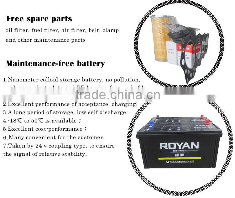 Shandong weifang industry 150kw generator diesel