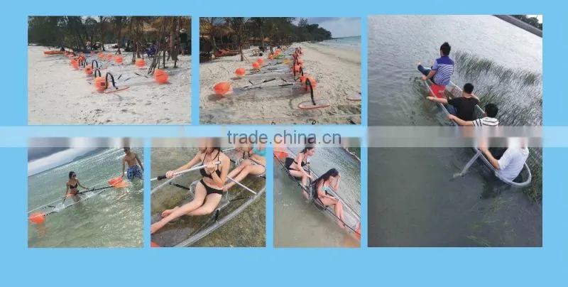 transparent clear kayak