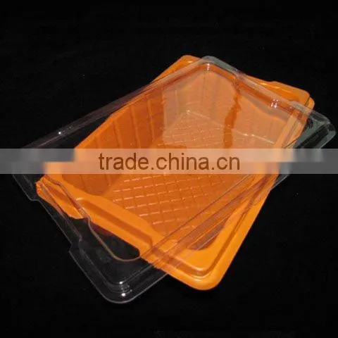 PVC, PET, PS Plastic box with lid in different types