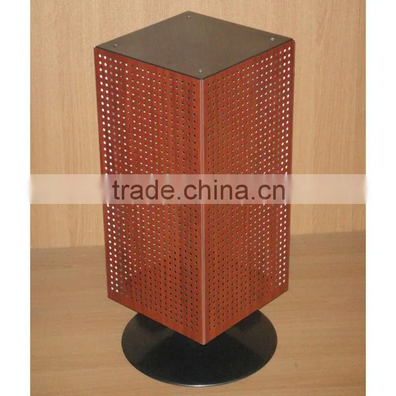 four sides luxurious metal rotating counter rack with CE certificate