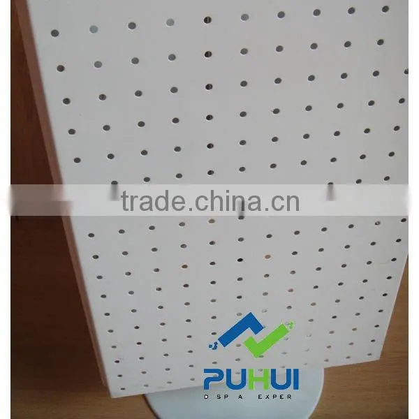 counter top metal spinning display rack with universal usage