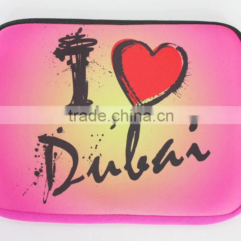Waterproof neoprene laptop bag with zipper,pad case