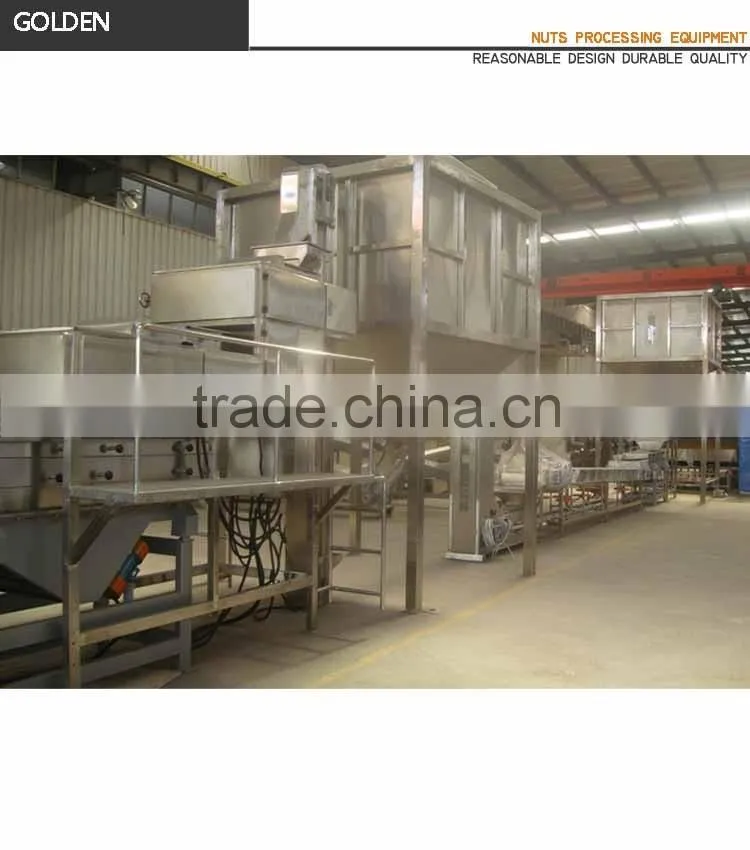 Nut Processing Machines Peanut Roasting Chopping Processing Line