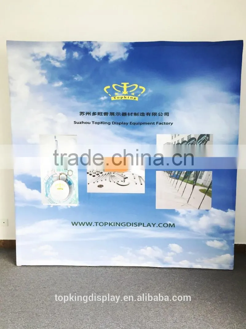 High Quality trade show backdrop velcro pop up