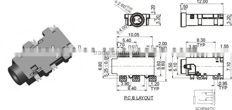 2.5mm ear phone jack