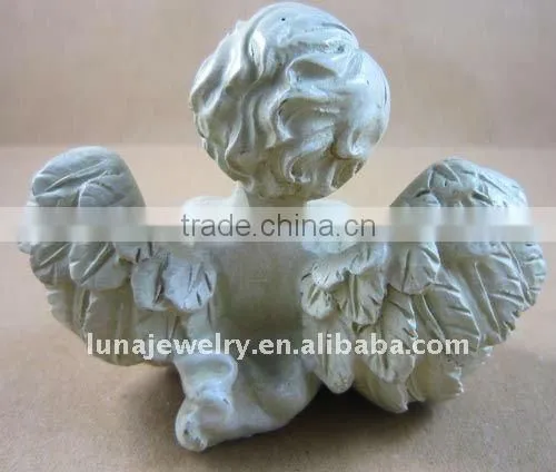 Indoor angel statues, resin angel statue,white resin angel