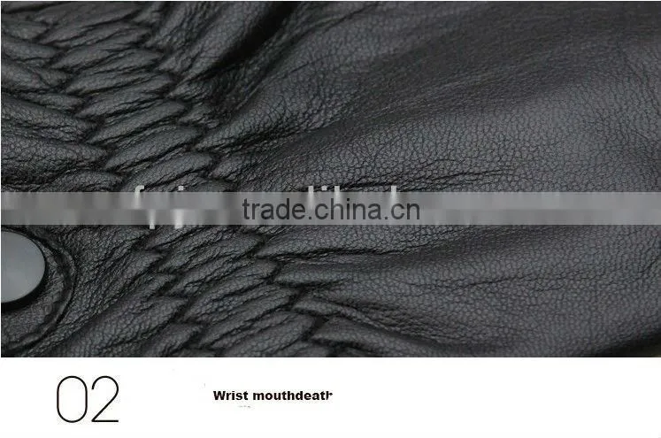 hot sale! Ethiopian hair sheep leather gloves for men