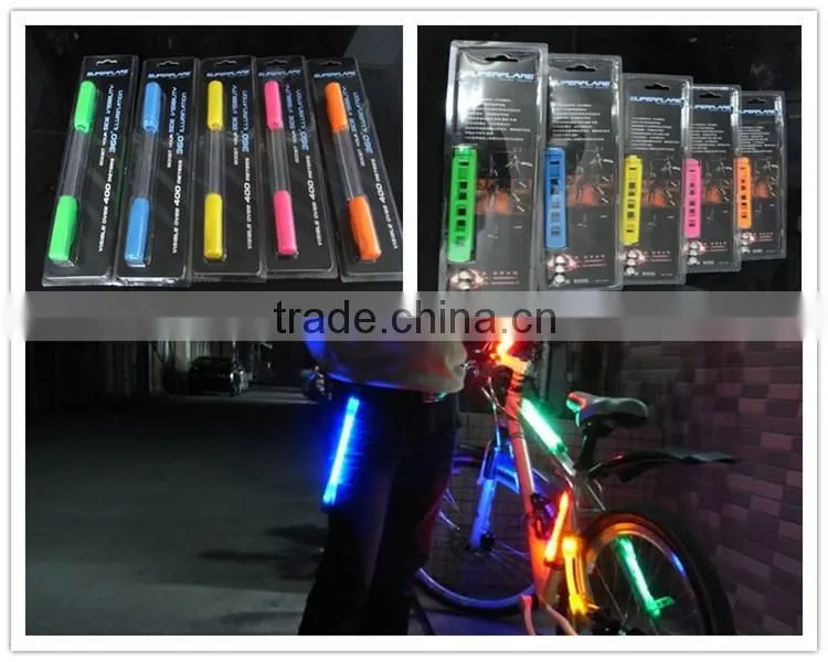 safety product glowing in the night flah led light for bike