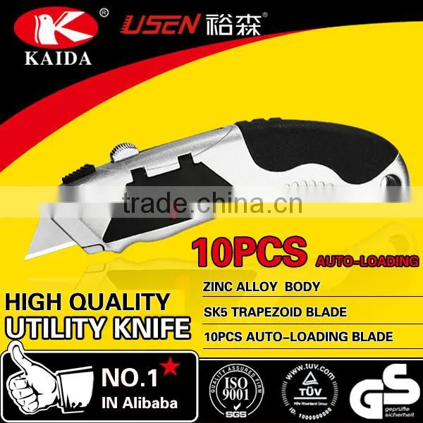 Heavy Duty wallpaper tool knife With 5 PCS extra Blades