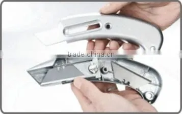 tool cutter 2pcs Trapezoid blade Zinc alloy Utility Cutter knife
