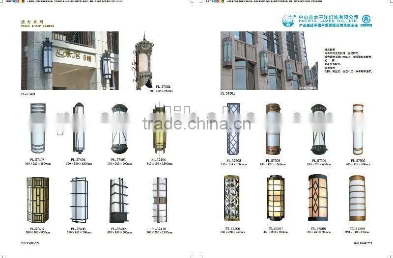 Copper wall light /aluminum wall light with glass lampshade