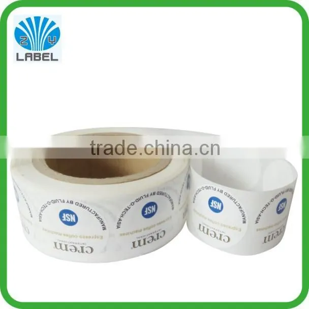 Self adhesive sticker labels , custom stickers printing