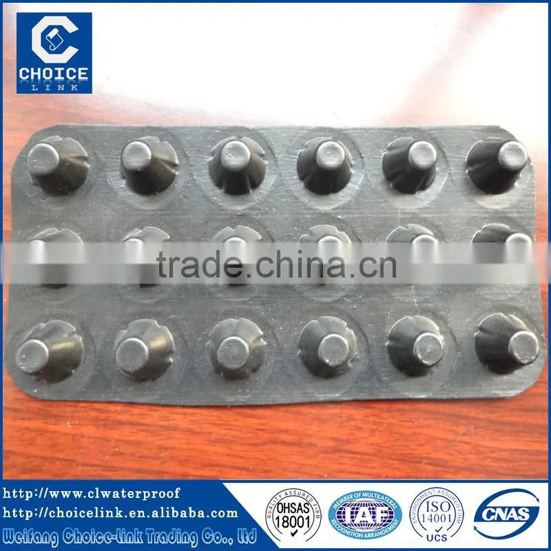 Safety hdpe sheets drainage board/dimple sheet