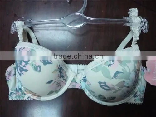 Hot Sale Women's Underwired Camo Print Bra Colorful Flower Prints Bra