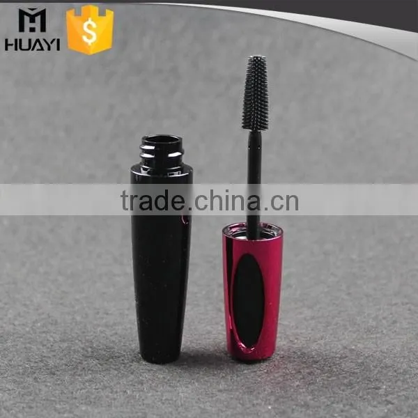 empty mascara case with colorful UV cap for cosmetic packaging