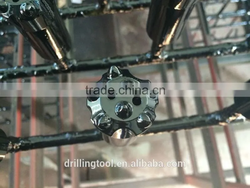 R32/R22 button bit, 7, 9 buttons, ballistic and spherical carbide button bit