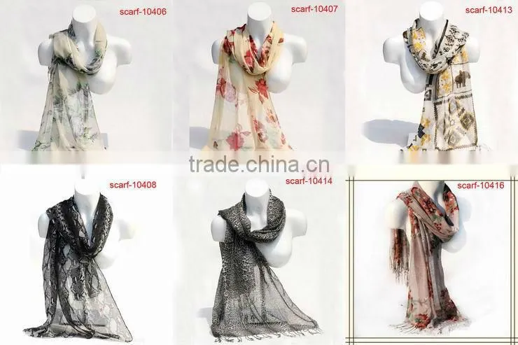 wide solid color cotton scarf
