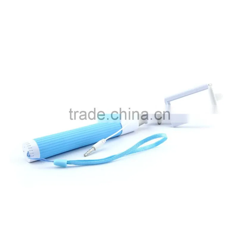 Logo Branded china flexible selfie stick monopod with zoom