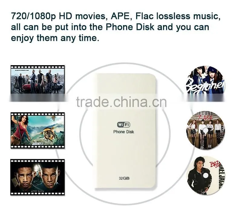 Newest Wi-Fi USB Flash Drive 32GB,64GB Capacity Wireless U Disk for iphone for ipad for Samsung