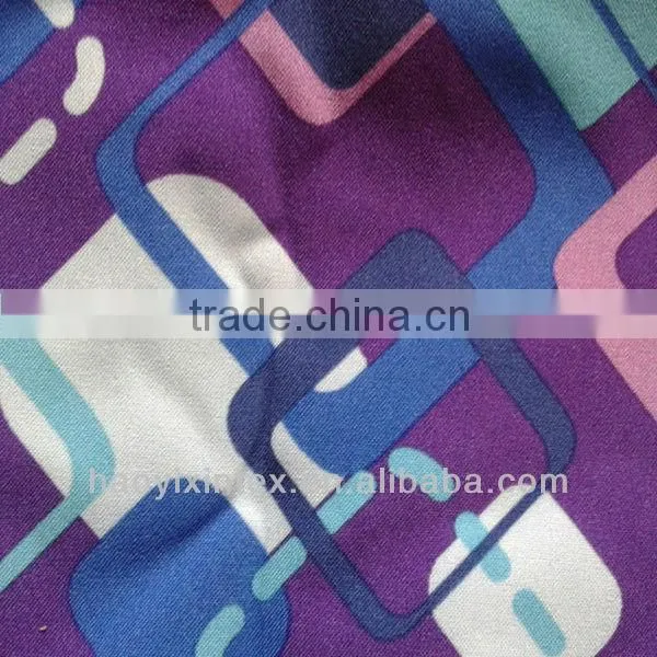 Waterproof Printed Spandex Fabric stretch pongee fabric
