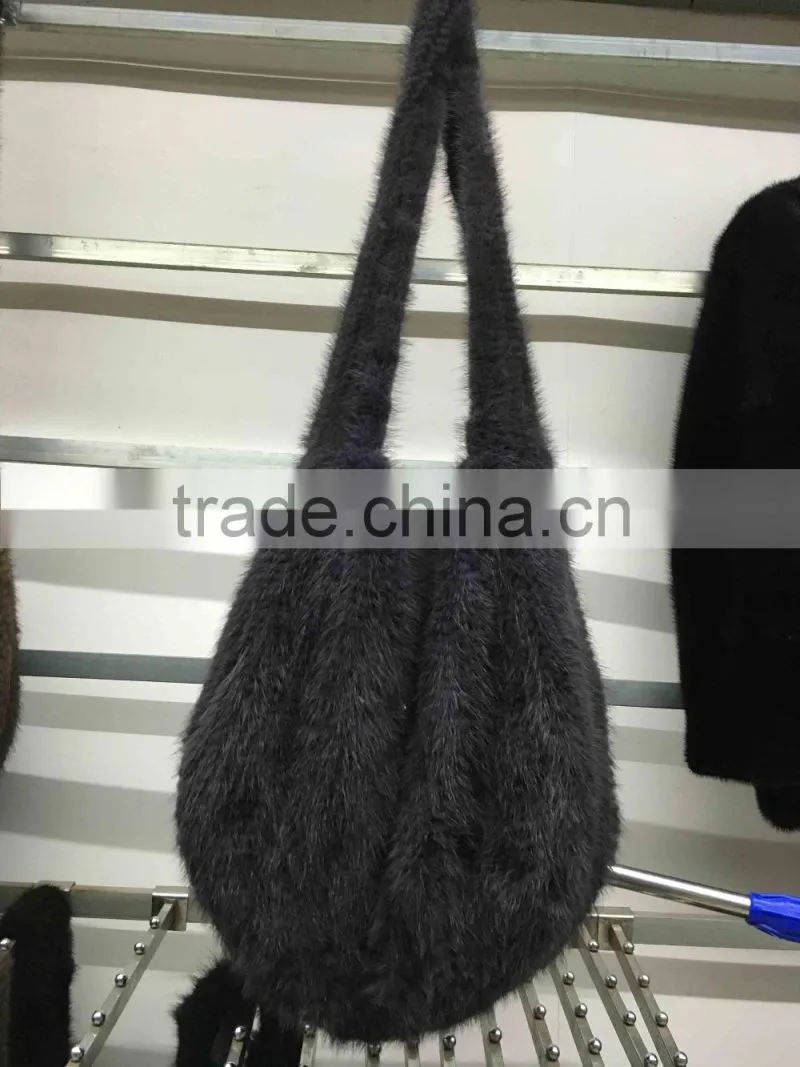 hand made mink fur bag brand ladies 2015