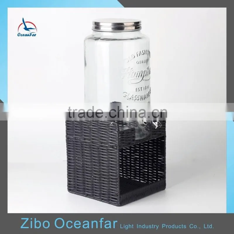 High Quality Glass Beverage Dispenser Tap Water Dispenser Glass For Beverages