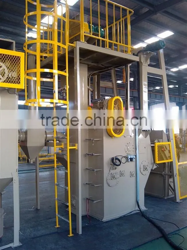 tumble belt type shot blasting machine/ casting surface cleaning machine