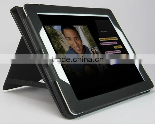 fashionable design pu leather flip cover pouch case for ipad 5