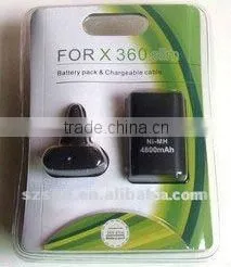 New 2 in 1 4800mAh battery charger kit for XBOX 360 slim wireless controller
