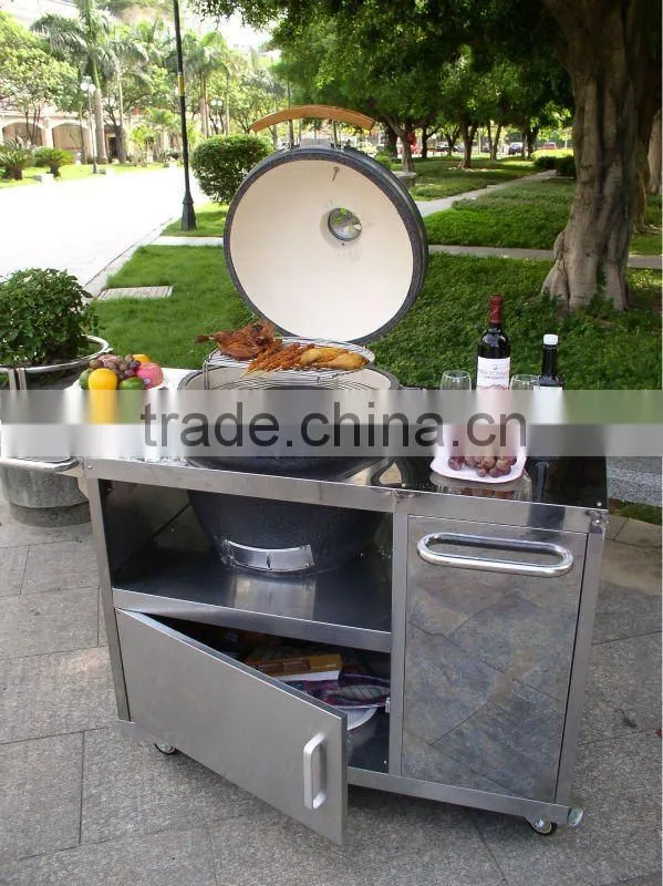 BBQ Stainless Steel Table Stand with Wheels