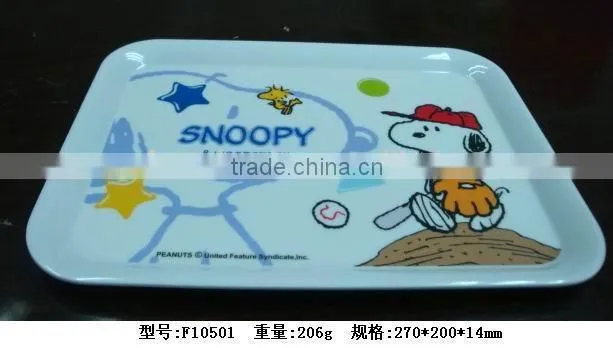 Melamine nice quality cheap plastic serving tray