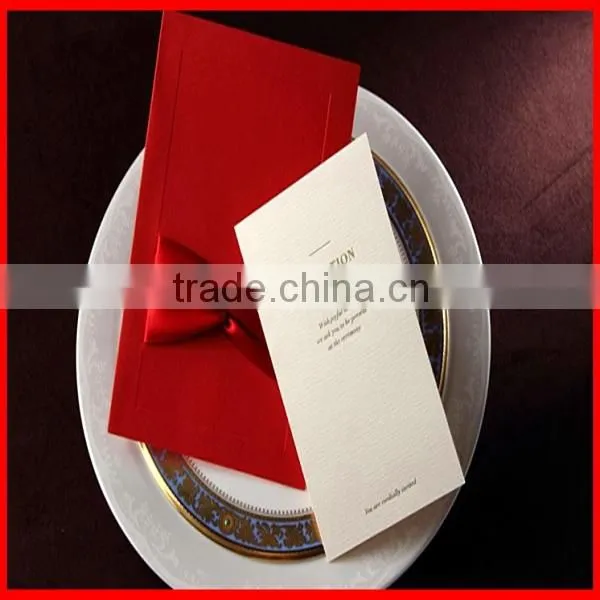 2014 New Fashion High Quality Handmade Hot Sale Wedding Invitation Card