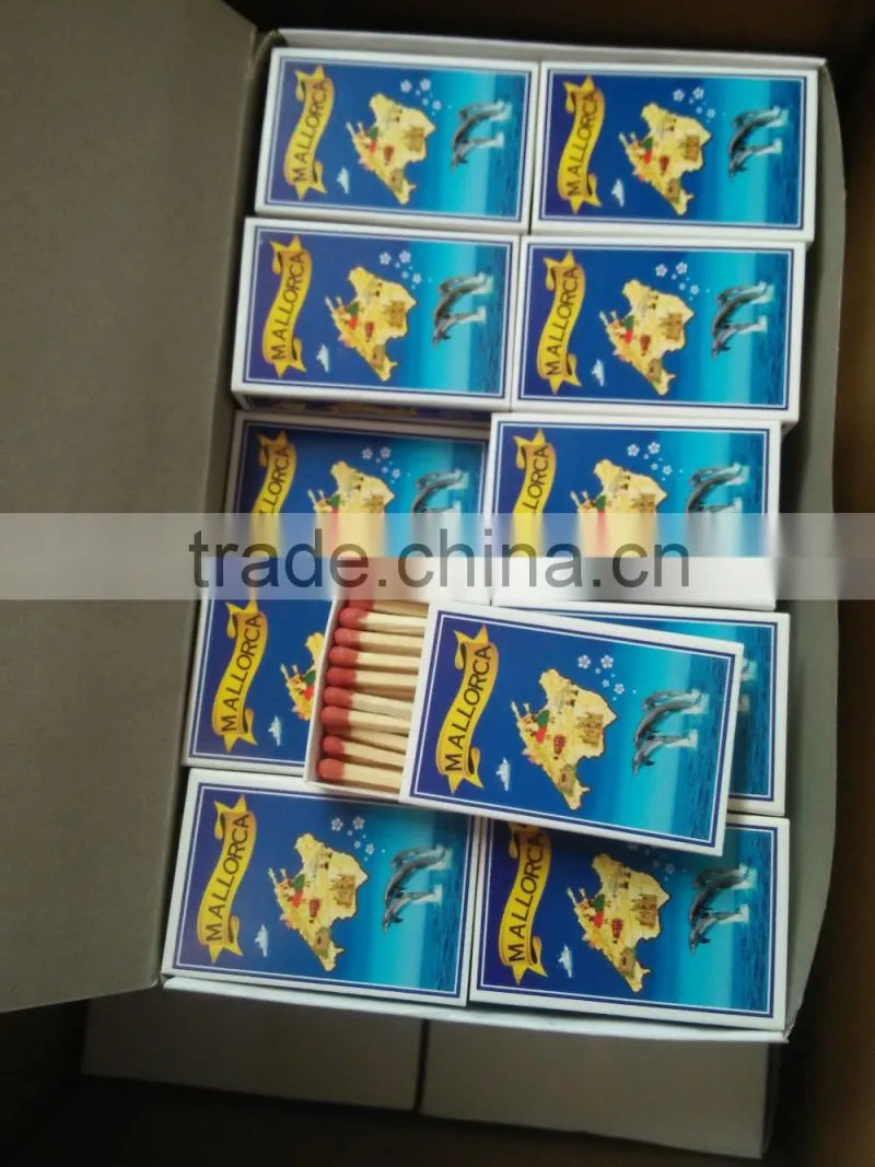 Boxed safety matches with beautiful logo printting and used as promotional gift