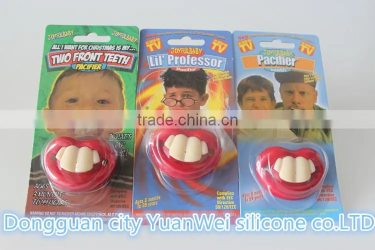 Baby silicone pacifier, funny pacifier