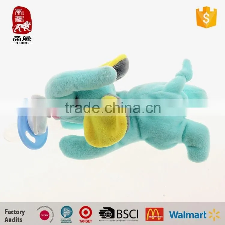 Manufacturer high quality baby supplies plush Pacifier clip