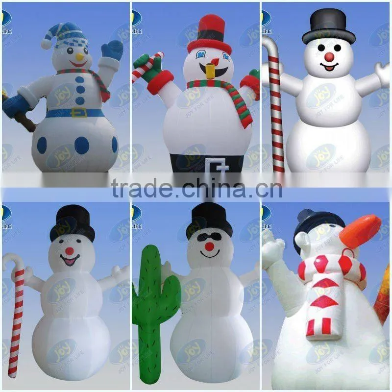 promotion outdoor Christmas inflatable santa with camper