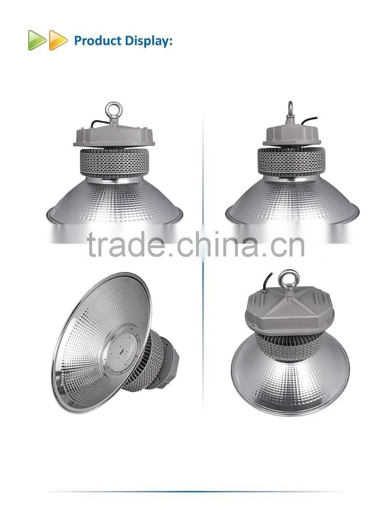 2016 New design factory directly sale scales reflector silver 120W LED High Bay Ligh