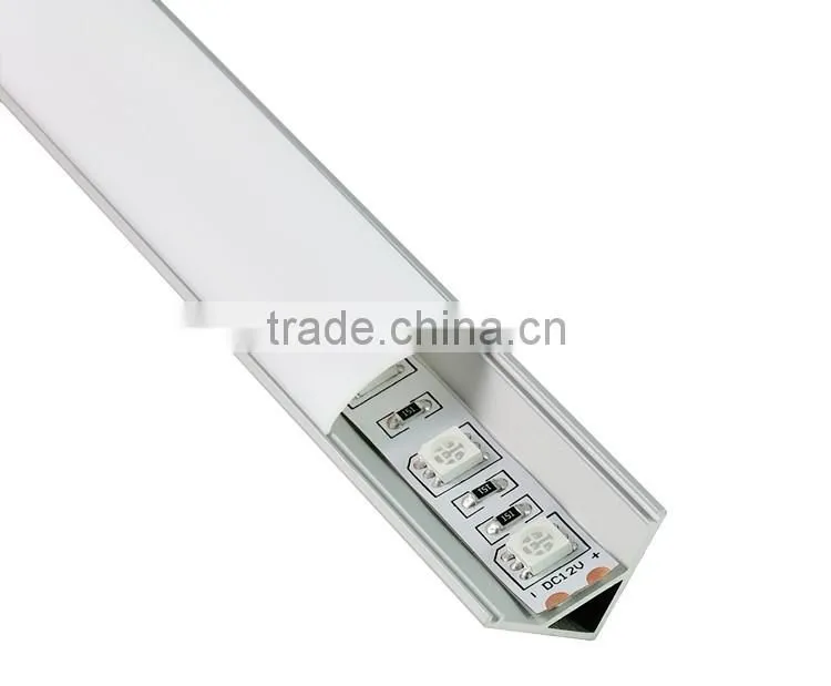 Shenzhen factory L shape led profile aluminum for corner lights