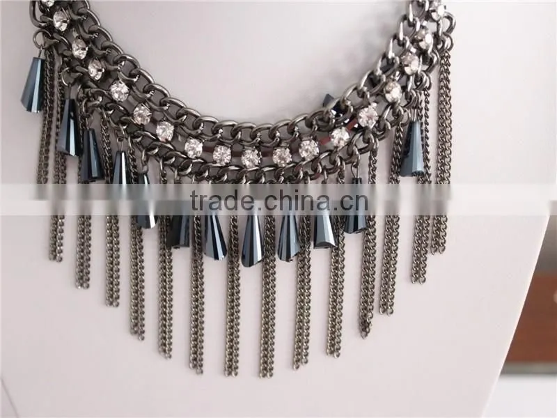 Fashion Bell Shape Jewelry Necklace, Crystal Necklaces Jewelry