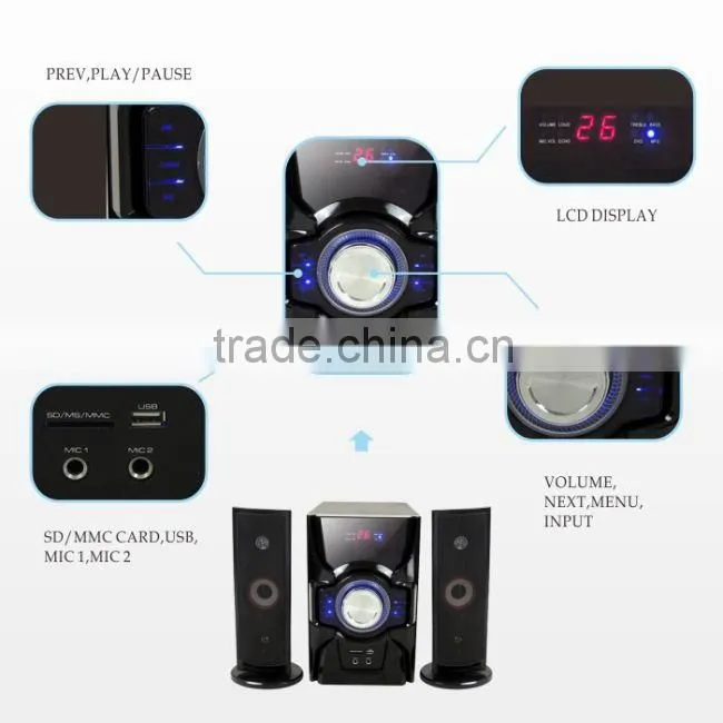 classic hifi 6.5 inch subwoofer round luxury bluetooth speaker made in China