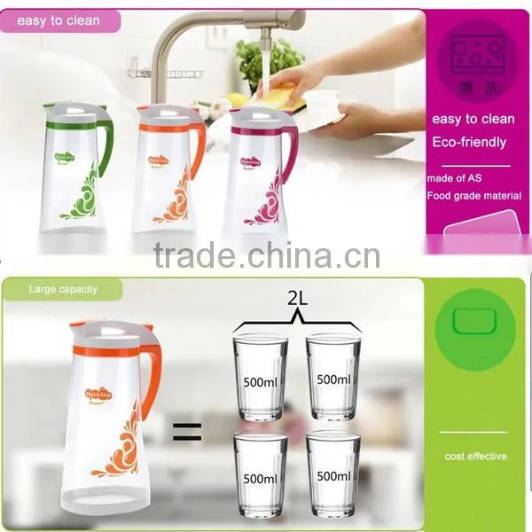 2.2L plastic water jug with jug spout
