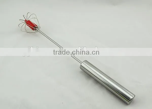 Colorful kitchen utensil mini egg mixing whisk hand held egg beater