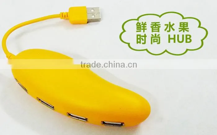 Cute 4 Port Hub High-Speed USB 2.0 Humanoid Splitter Cable Adapter for Laptop PC