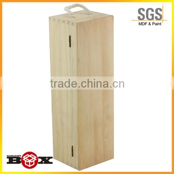 Pine Wood High Quality Gift Boxes For Wine Glasses