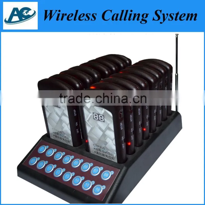 waiter restaurant wireless paging system, waiter service call bell button pager, waiter service call pager