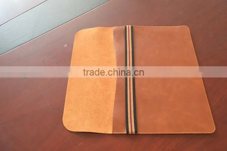 High Quality Custom popular portable for macbook leather cas