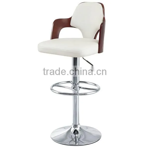 Promotional Durable PU Leather Upholstered Restaurant Chair/ High Quality Plywood Bar Chair/ Woodend Chair